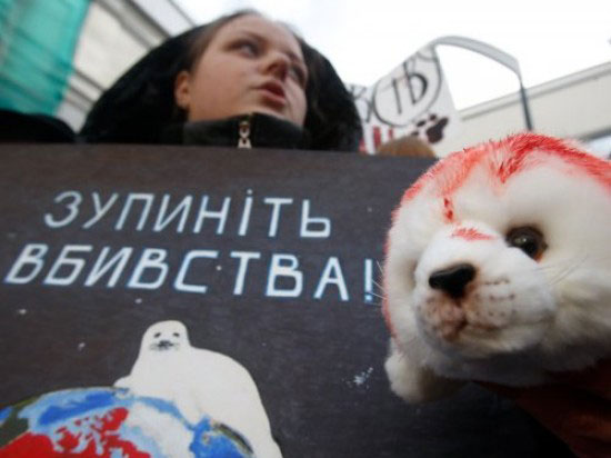 Тернопільські активісти проти хутра