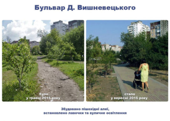 «Нове обличчя» бульвару Вишневецького в Тернополі