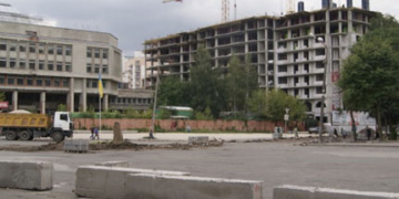 Площу Героїв Євромайдану готують до встановлення монумента