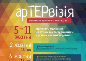 На вулицях Тернополя відбудеться «арТЕРвізія»