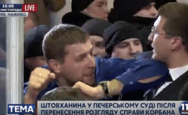 Бійка Парасюка і прокурора (ВІДЕО)