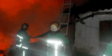 У Зборівському районі на Старий новий рік гасили пожежу