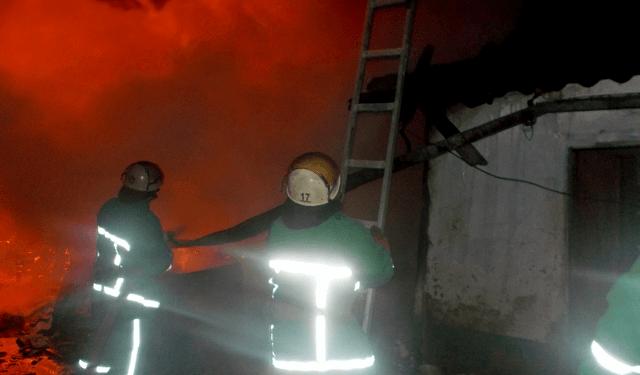 У Зборівському районі на Старий новий рік гасили пожежу