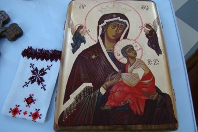 До Зарваниці прибула унікальна «мандрівна» ікона, яка подолала не одну тисячу кілометрів