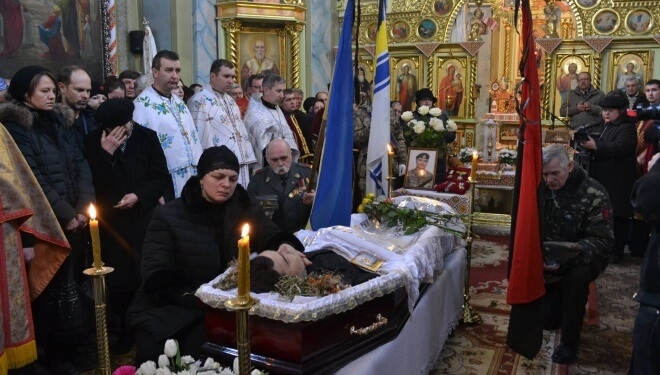 У Збаражі поховали воїна Юрія Горайського, який загинув в бою в зоні АТО (Фоторепортаж)