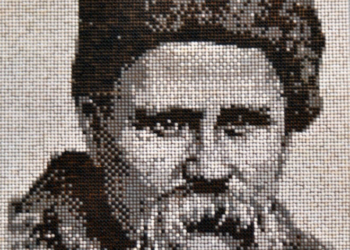 Тернополянин Мар’ян Вархолік зробив унікальний портрет Кобзаря з сірників