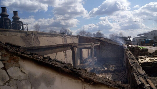 У Тернополі згорів цех