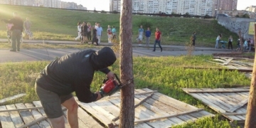 Нині у Тернополі будуть зносити паркан