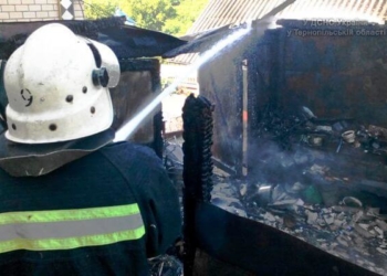 Згарище у селі на Тернопільщині (фото)