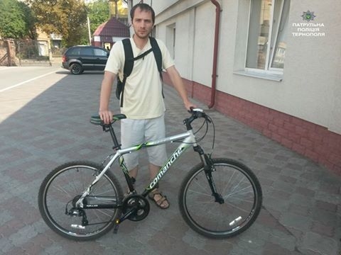Знайдений велосипед у Тернополі дістався його власникові