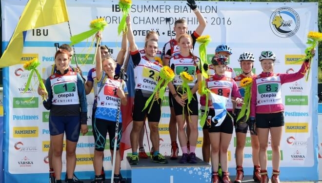 юніорська команда з біатлону на Літньому чемпіонаті світу