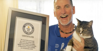 У мережі люди фанатіють від кішки-рекордсменки (відео)