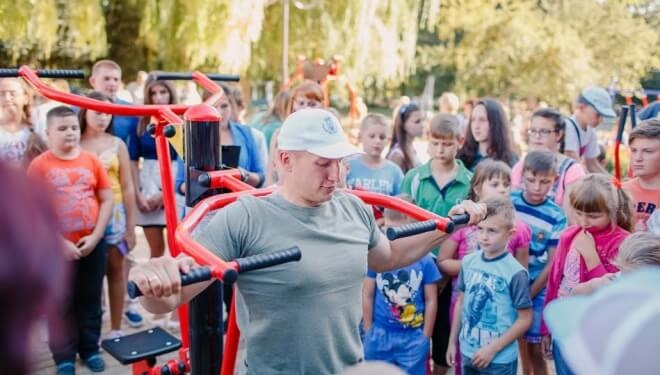 У Тернополі чемпіон України вчив дітей як правильно тренуватися (фото)