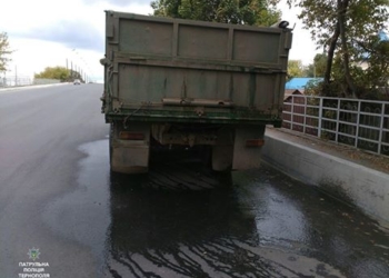 Тернопільські патрульні оштрафували автомобіль за неохайний вигляд