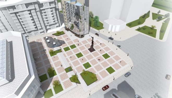 Поруч з пам’ятником Героям Небесної Сотні «Креатор-Буд», під керівництвом Ігоря Гуди, облаштує зелені острівці та декоративний фонтан