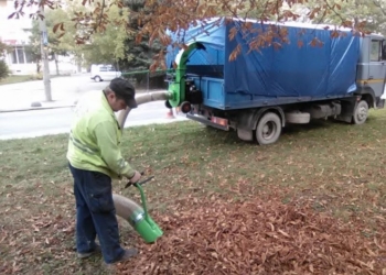 У Тернополі листя збирають “пилососом” (фото)