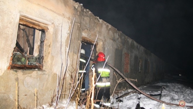 Неподалік Тернополя горіло велике приміщення