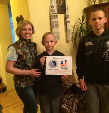 Тернопільські волонтери допомагають дітям воїнів АТО здійснювати мрії