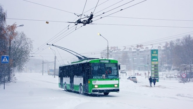 Скільки саме тролейбусів їздить Тернополем у негоду?