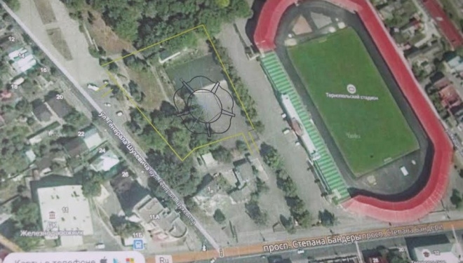 У Тернополі з’явиться спортивний комплекс у вигляді квітки терену