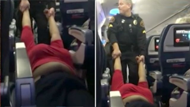 120-кілограмову хуліганку винели на руках з літака (фото)