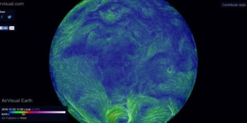 Створено онлайн-карту рівня забруднення повітря у світі (фото)