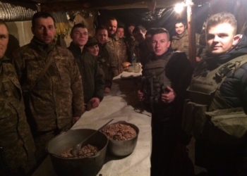 Як тернопільське духовенство їздило на передову у АТО (фотофакт)