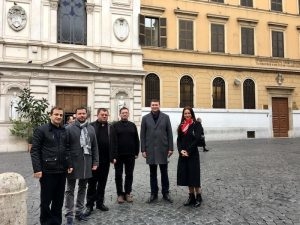 Ігор Гуда, у складі тернопільської делегації, відвідав українську парафію в Римі (фото)