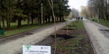 У рамках толоки в парку “Топільче” висадили 10 катальп (ФОТО)
