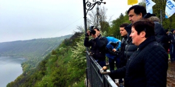 Лідер «Руху нових сил» Михайло Саакашвілі відвідав Заліщики та Чортків (Фото)