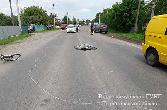 Велосипедист зустрів смерть на дорозі біля свого будинку