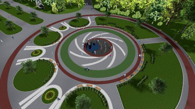 У Тернополі демонтують старий фонтан «Олімпіада», що в парку Національного відродження (фото)