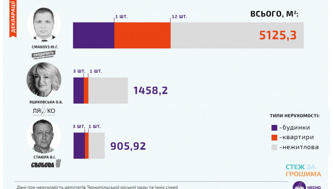 Активісти порахували, скільки майна є у тернопільських депутатів