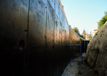 На Карпенка підпірну стінку ремонтуватимуть близько місяця