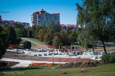 З’явилися перші фото з будівництва нового фонтану у Тернополі