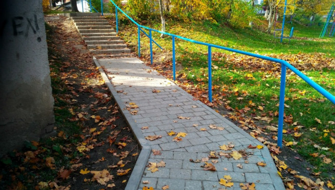 У Тернополі з’явилася ще одна доріжка (фотофакт)