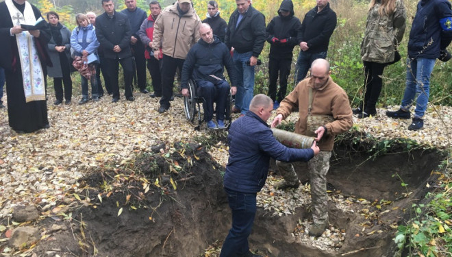 Ветерани АТО та духовенство заклали капсулу під будівництво унікального реабілітаційного центру