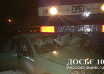 На Тернопільщині авто потрапило під поїзд