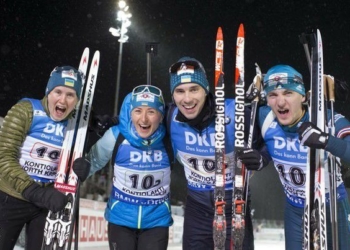 Тернопільські біатлоністи здобули срібло в естафеті на Кубку світу