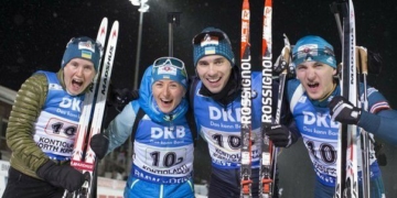 Тернопільські біатлоністи здобули срібло в естафеті на Кубку світу