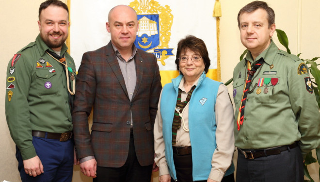 Очільник міста зустрівся з головою Головної Пластової Булави, громадянкою США Мартою Кузьмович