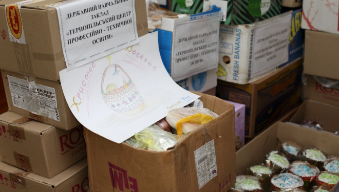 15 тонн продуктів з Тернополя доїхало до зони АТО