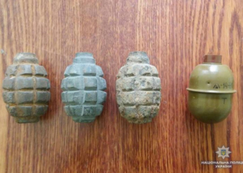 На Тернопільщині чоловік розгулював вулицею з гранатами у руках