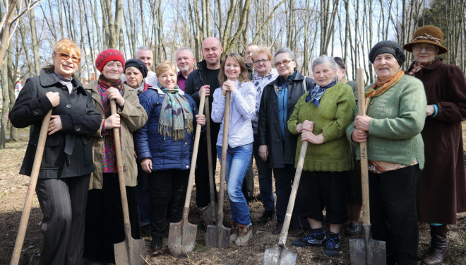 У парку Нацвідродження з’явились нові дерева (фото)