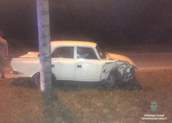 У Тернополі п’яний водій врізався в електроопору