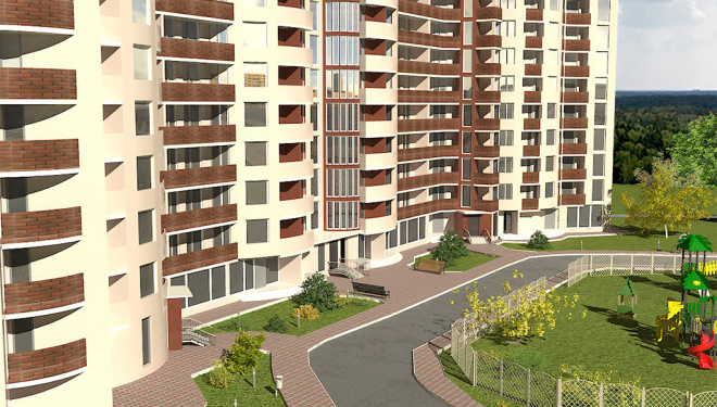 У Тернополі зводять будинок з підземним паркінгом