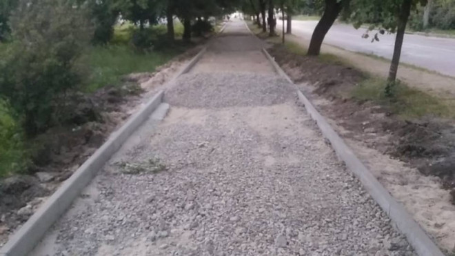 На Київській буде більше гарних пішохідних доріжок