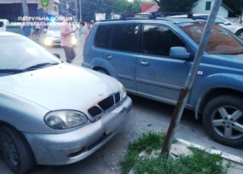 У Тернополі п’яний водій врізався у металеву опору (фото)
