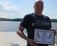 На Тернопільському ставі відбувся рекордний заплив (фото)