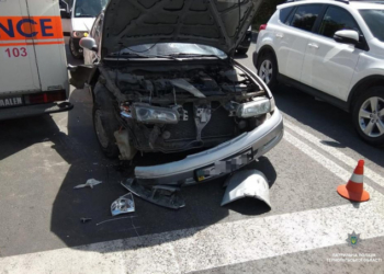 На одній з вулиць Тернополя серйозне ДТП. На щастя, ніхто не постраждав